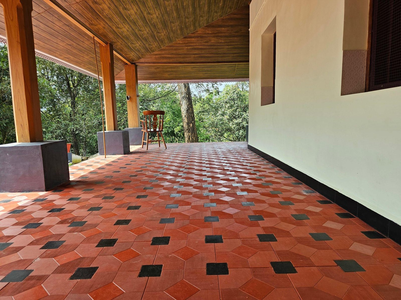 Natural clay flooring